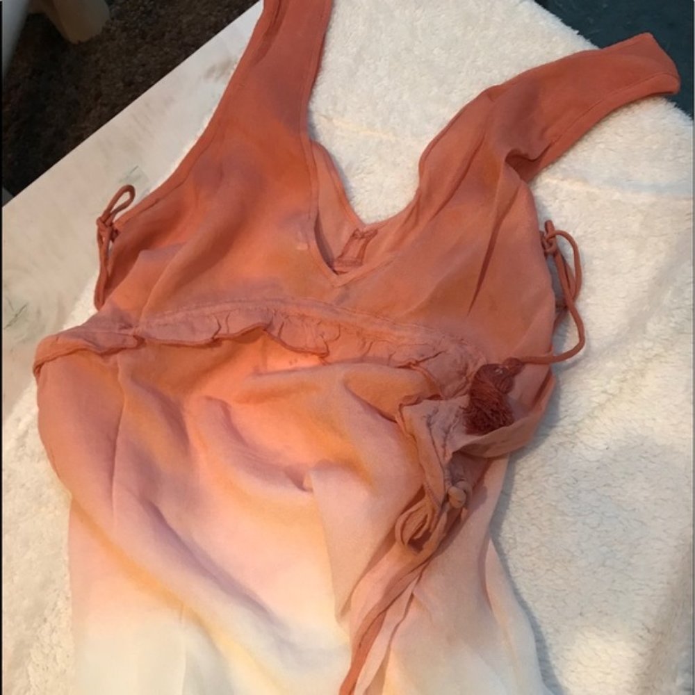NWT En Creme Bohemian Ombré Sleeveless Cami Top L